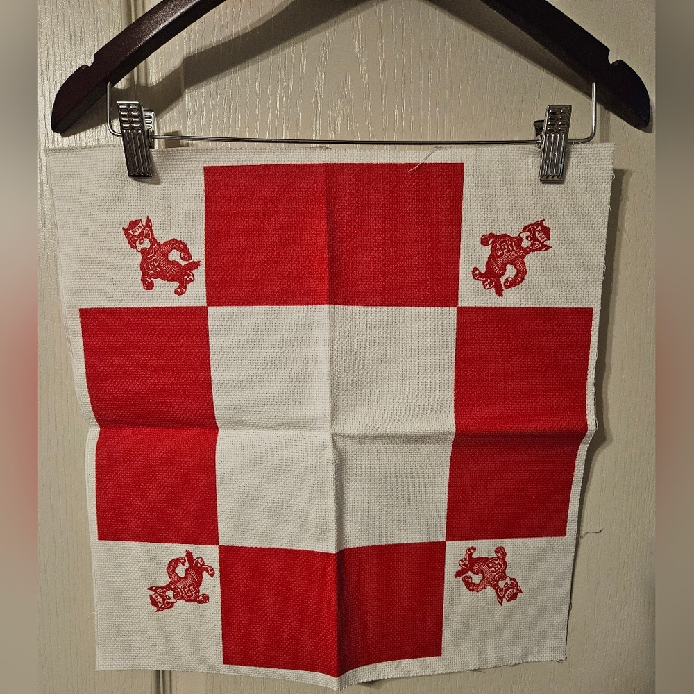 NC State Wolfpack Counted Cross Stitch Hopscotch Cloth 14 ct 16x16
